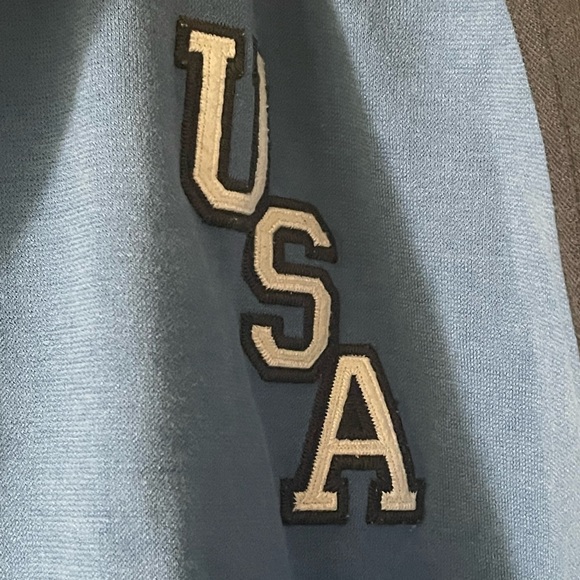 Oscar De La Hoya full zip sweater blue size XL cotton polyester Boxing Champ - Picture 3 of 10